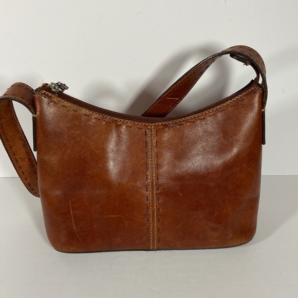 Vintage Fossil Leather Shoulder Bag - Picture 4 of 15